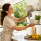How to Tidy Up Glass Shelves for Warmer Months